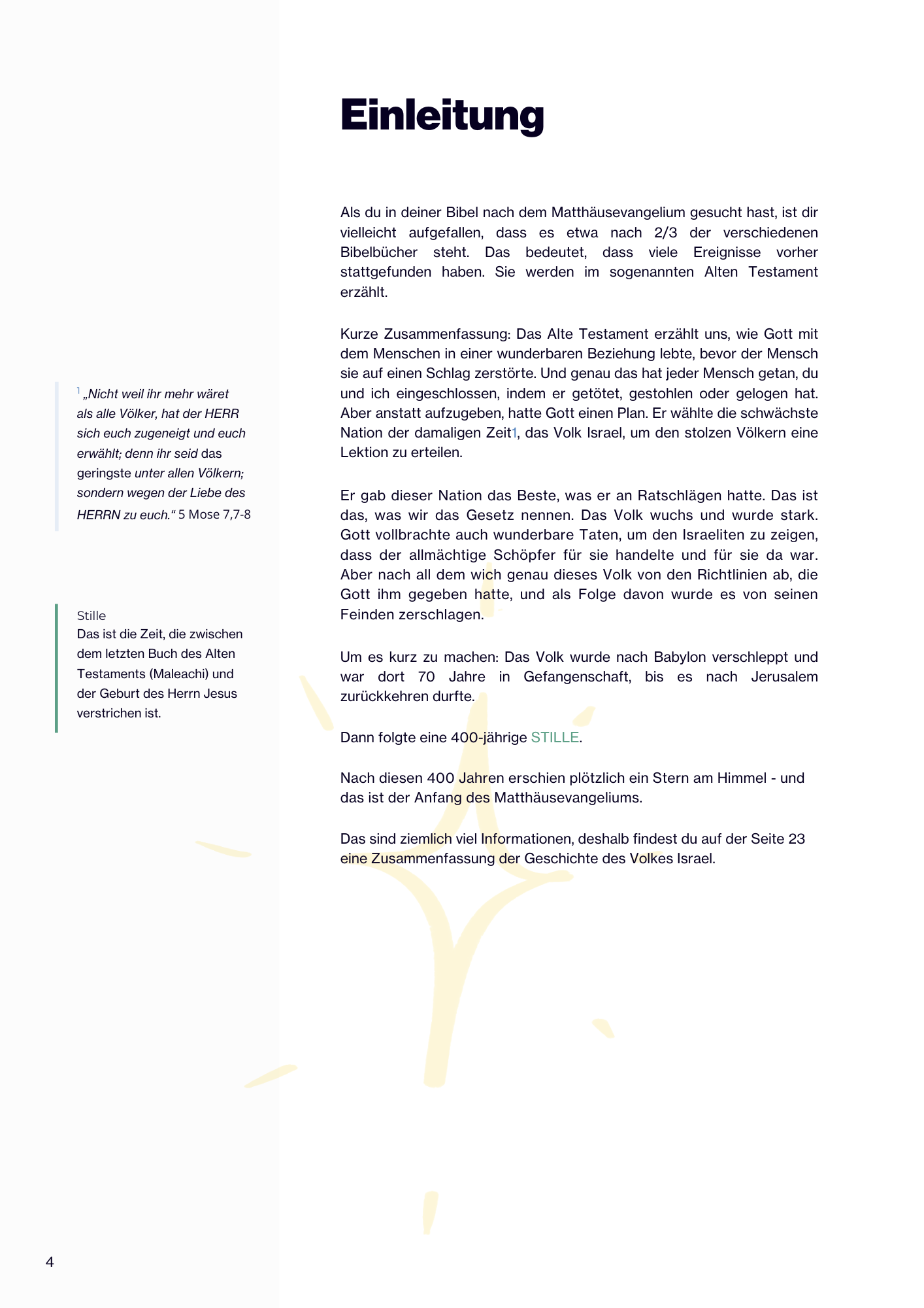 Workbook – Das Matthäusevangelium