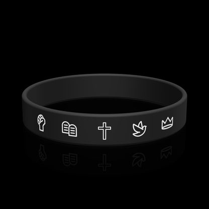 Armband „Das große Bild“ mit den 5 Symbolen (3D-Visualisierung)
