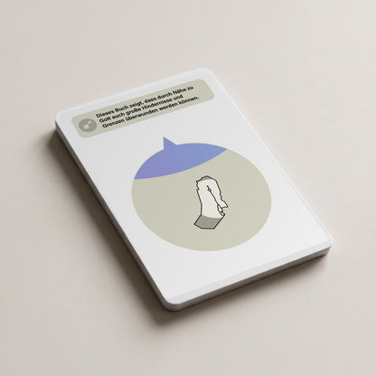 Kerngedanken-Seite der Karte Josua (KI-Visualisierung, Kartendesign: Entwurf)